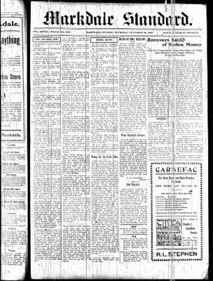 Markdale Standard (Markdale, Ont.1880), 28 Nov 1907