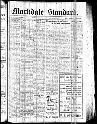 Markdale Standard (Markdale, Ont.1880), 8 Apr 1909