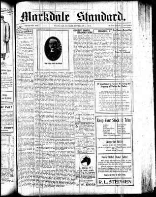 Markdale Standard (Markdale, Ont.1880), 18 Nov 1909