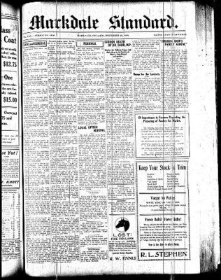 Markdale Standard (Markdale, Ont.1880), 25 Nov 1909