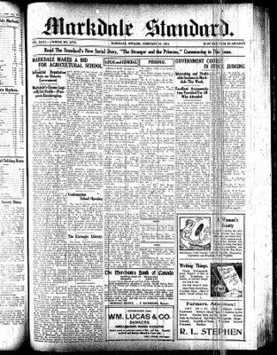 Markdale Standard (Markdale, Ont.1880), 16 Feb 1911