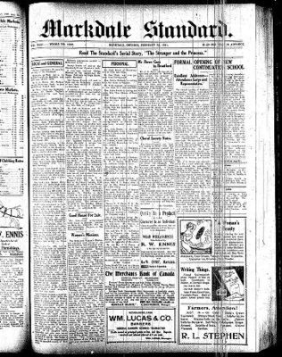 Markdale Standard (Markdale, Ont.1880), 23 Feb 1911