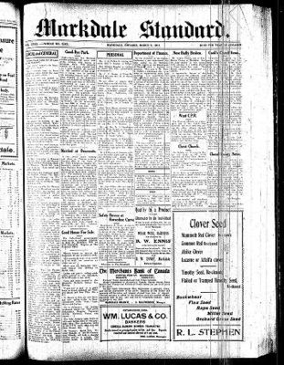 Markdale Standard (Markdale, Ont.1880), 9 Mar 1911