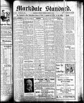 Markdale Standard (Markdale, Ont.1880), 17 Aug 1911