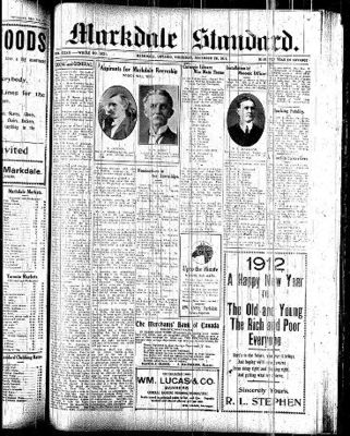 Markdale Standard (Markdale, Ont.1880), 28 Dec 1911