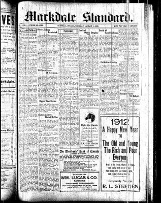 Markdale Standard (Markdale, Ont.1880), 4 Jan 1912