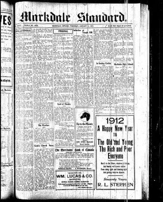 Markdale Standard (Markdale, Ont.1880), 11 Jan 1912