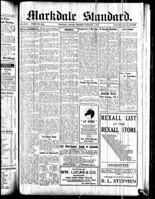 Markdale Standard (Markdale, Ont.1880), 1 Feb 1912