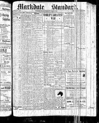 Markdale Standard (Markdale, Ont.1880), 5 Aug 1914