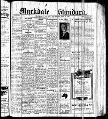 Markdale Standard (Markdale, Ont.1880), 25 May 1916