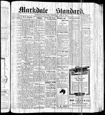 Markdale Standard (Markdale, Ont.1880), 8 Jun 1916