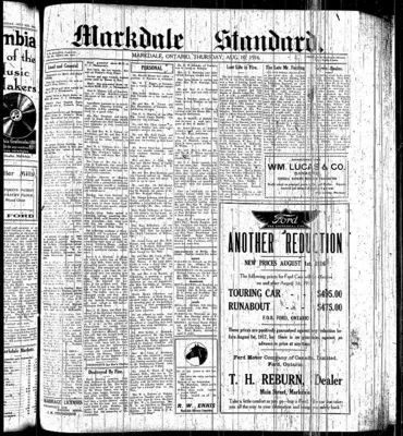 Markdale Standard (Markdale, Ont.1880), 10 Aug 1916