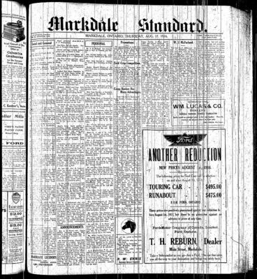 Markdale Standard (Markdale, Ont.1880), 17 Aug 1916