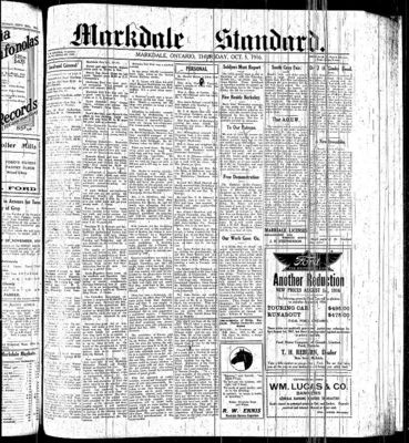 Markdale Standard (Markdale, Ont.1880), 5 Oct 1916