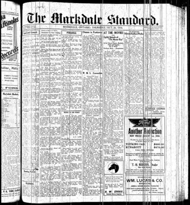 Markdale Standard (Markdale, Ont.1880), 26 Oct 1916