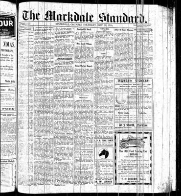 Markdale Standard (Markdale, Ont.1880), 30 Nov 1916