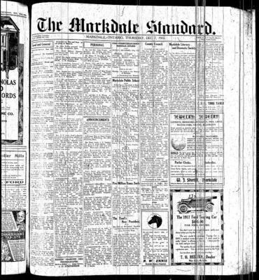 Markdale Standard (Markdale, Ont.1880), 7 Dec 1916