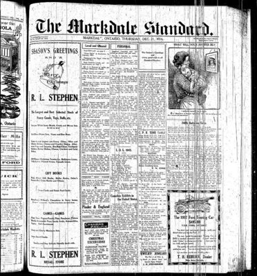 Markdale Standard (Markdale, Ont.1880), 21 Dec 1916