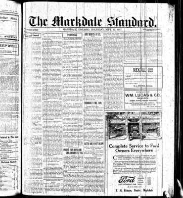 Markdale Standard (Markdale, Ont.1880), 13 Sep 1917