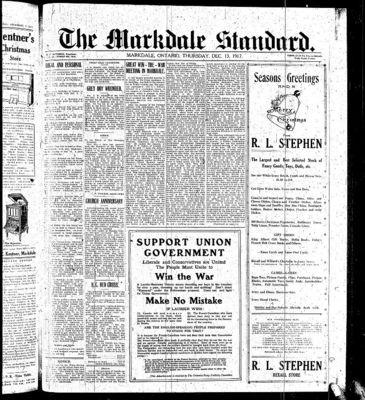 Markdale Standard (Markdale, Ont.1880), 13 Dec 1917