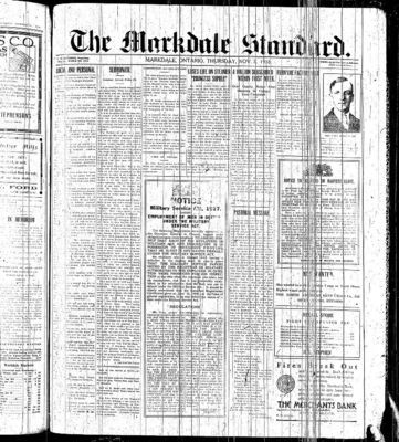 Markdale Standard (Markdale, Ont.1880), 7 Nov 1918