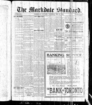 Markdale Standard (Markdale, Ont.1880), 26 Dec 1918