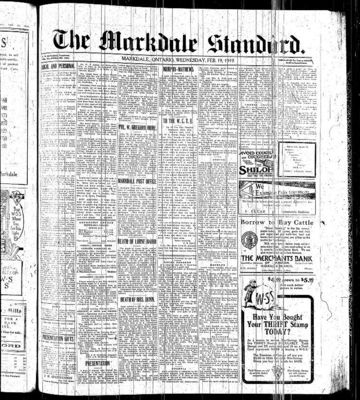 Markdale Standard (Markdale, Ont.1880), 19 Feb 1919