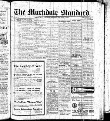 Markdale Standard (Markdale, Ont.1880), 3 Sep 1919