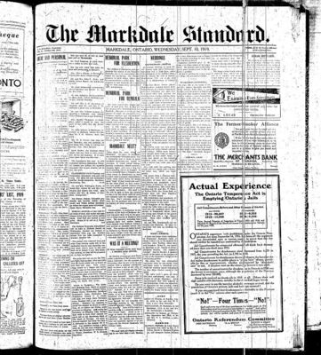 Markdale Standard (Markdale, Ont.1880), 10 Sep 1919