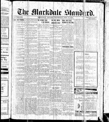 Markdale Standard (Markdale, Ont.1880), 19 Nov 1919