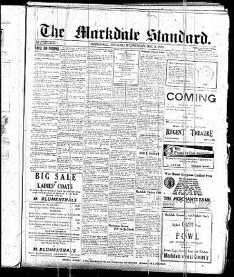 Markdale Standard (Markdale, Ont.1880), 8 Dec 1920