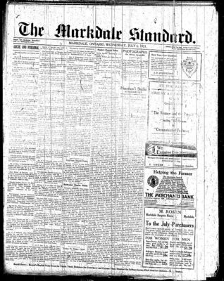 Markdale Standard (Markdale, Ont.1880), 6 Jul 1921