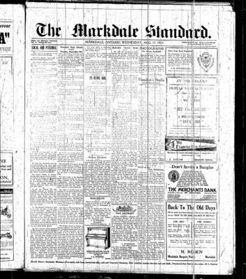 Markdale Standard (Markdale, Ont.1880), 17 Aug 1921