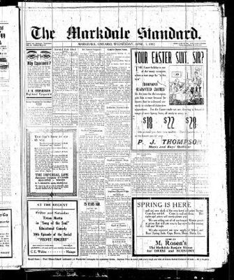 Markdale Standard (Markdale, Ont.1880), 5 Apr 1922