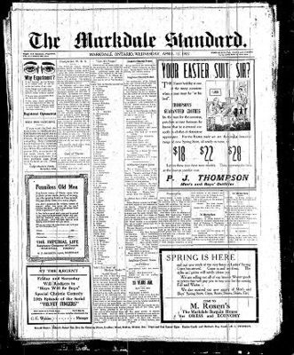 Markdale Standard (Markdale, Ont.1880), 12 Apr 1922