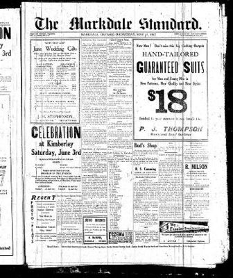 Markdale Standard (Markdale, Ont.1880), 31 May 1922