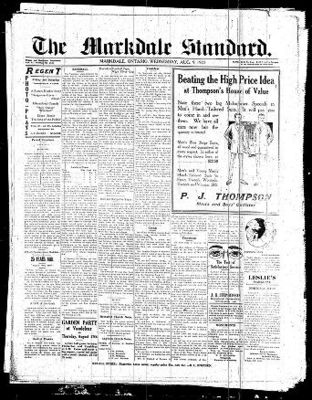 Markdale Standard (Markdale, Ont.1880), 9 Aug 1922