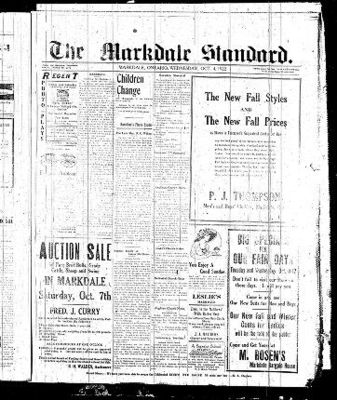 Markdale Standard (Markdale, Ont.1880), 4 Oct 1922