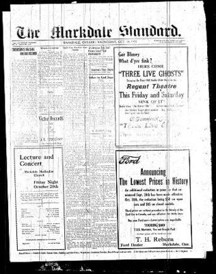 Markdale Standard (Markdale, Ont.1880), 18 Oct 1922