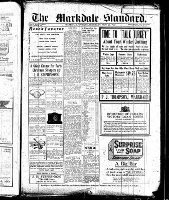 Markdale Standard (Markdale, Ont.1880), 23 Nov 1922