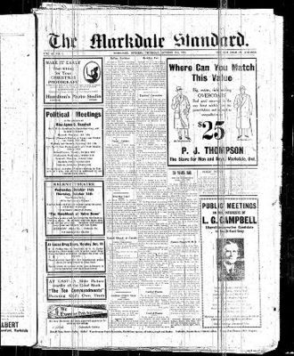 Markdale Standard (Markdale, Ont.1880), 15 Oct 1925