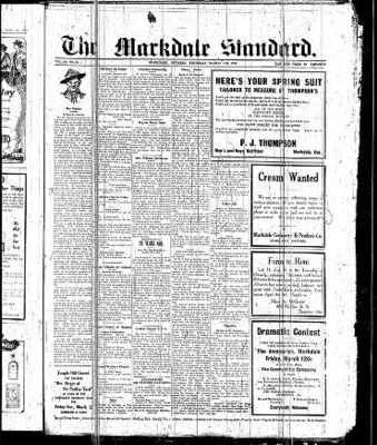 Markdale Standard (Markdale, Ont.1880), 11 Mar 1926