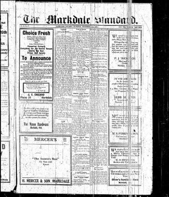 Markdale Standard (Markdale, Ont.1880), 22 Dec 1927