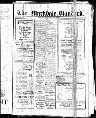 Markdale Standard (Markdale, Ont.1880), 26 Apr 1928