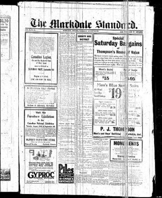 Markdale Standard (Markdale, Ont.1880), 30 Aug 1928