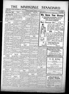 Markdale Standard (Markdale, Ont.1880), 19 Nov 1931