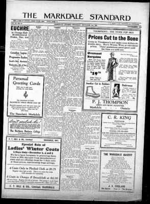 Markdale Standard (Markdale, Ont.1880), 3 Dec 1931