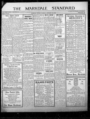 Markdale Standard (Markdale, Ont.1880), 14 Dec 1933