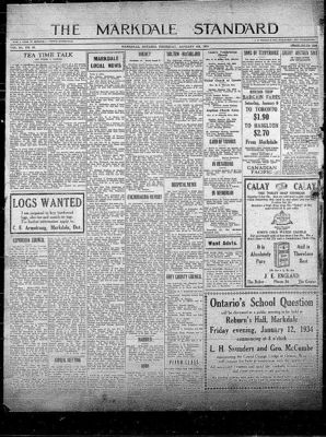 Markdale Standard (Markdale, Ont.1880), 4 Jan 1934