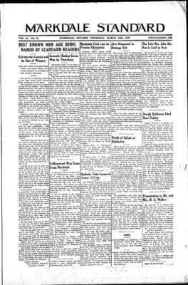 Markdale Standard (Markdale, Ont.1880), 11 Mar 1937